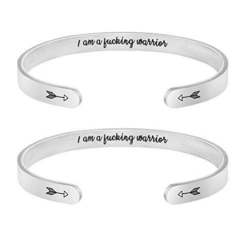 Joycuff Funny Gifts for Women Coworker Best Friends Sister Mom Daughter Inspirational Bracelets Personalized Friendship Encouragement Jewelry Mantra Cuff Joycuff Funny Gifts for Women Coworker Best Friends Sister Mom Daughter Inspirational Bracelets Personalized Friendship Encouragement Jewelry Mantra Cuff
