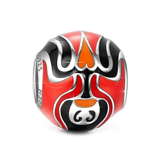 NinaQueen Peking Opera Face 925 Sterling Silver Red Bead Mom Charms for Bracelet Necklace Jewelry For Women Birthday Anniversary Christmas Gifts For Her Teen Girls Wife Mom Daughter NinaQueen Peking Opera Face 925 Sterling Silver Red Bead Mom Charms for Bracelet Necklace Jewelry For Women Birthday Anniversary Christmas Gifts For Her Teen Girls Wife Mom Daughter