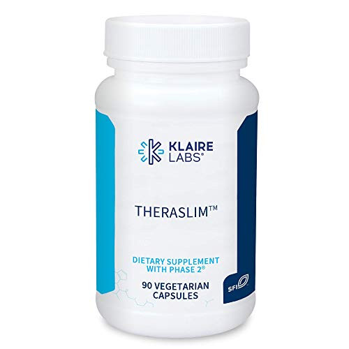 Klaire Labs Theraslim   Phase 2 Carb Controller Formula with White Bean Extract to Help Block Starches   Carb Calories  90 Capsules