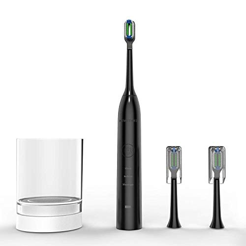 Sonic Electric Toothbrush for Adults USB Wireless Inductive Charging Whitening Electric Toothbrush with 5 Replacement Heads Sonic Electric Toothbrush for Adults USB Wireless Inductive Charging Whitening Electric Toothbrush with 5 Replacement Heads