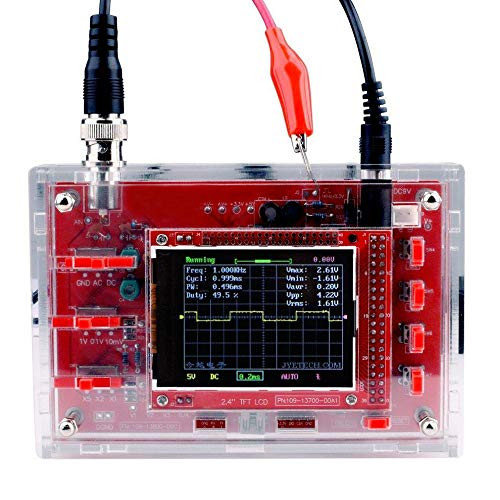 DSO 138 Digital Oscilloscope Kit Open Source with Probe 2 4  TFT 1Msps Digital Oscilloscope Kit with DIY Protective Case   Probe Handheld Pocket Size 13803K for Electronic Learning Set  Welded Version