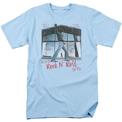 Trevco Billy Joel Glass Houses Mens T Shirt Large Light Blue