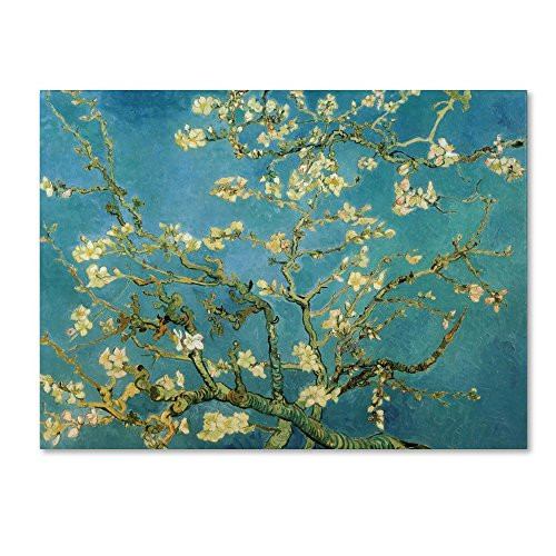 Almond Branches in Bloom 1890 Artwork by Vincent van Gogh, 18 by 24-Inch Canvas Wall Art