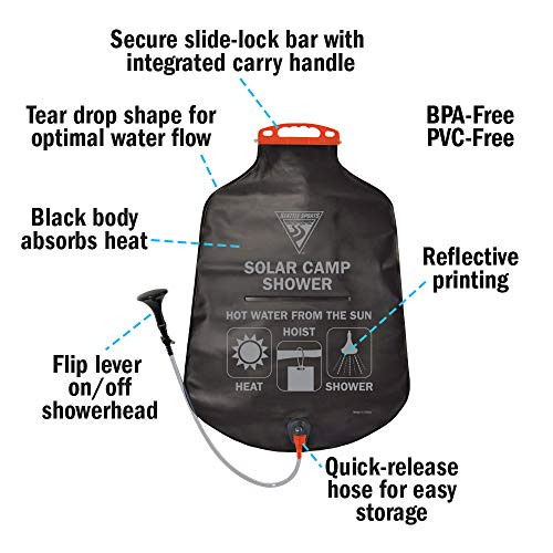 Seattle Sports PVC Solar Showers, 5-Gallon