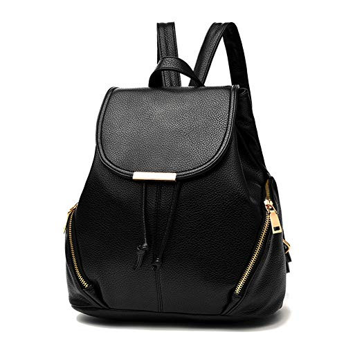 KARRESLY Women s Mini Backpack Purse PU Leather Rucksack Purse Ladies Casual Shoulder Bag for Women Black1