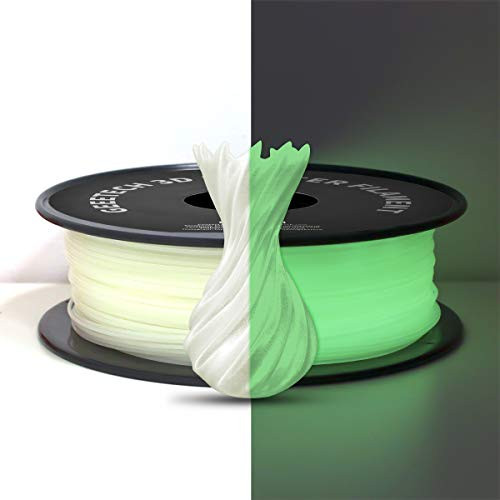 GEEETECH PLA 3D Printer Filament 1 75mm  Glow in The Dark Green 1kg  2 2lbs  Spool