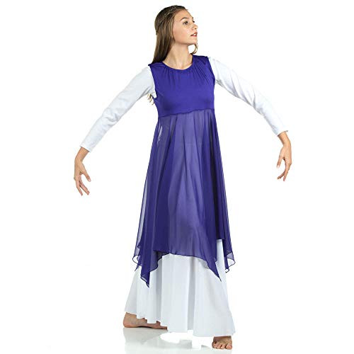 Danzcue Womens Worship Praise Dance Pullover Vest  Deep Purple  2XL 3XL