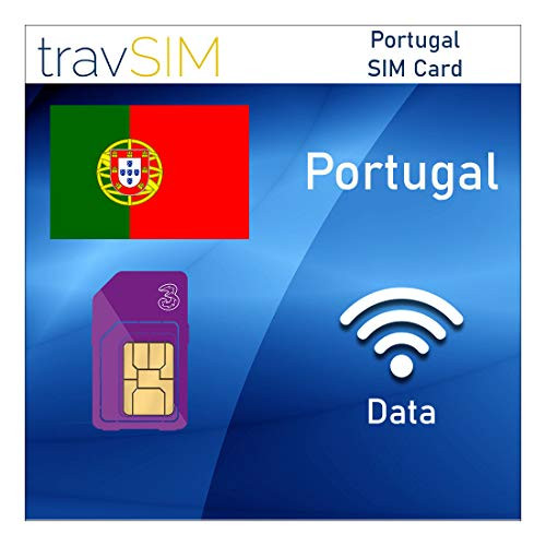 travSIM  UK Three  Portugal Prepaid SIM Card  12 GB Mobile Data Valid for 30 Days    Three UK  SIM Card for Portugal  Incl  Local Talk   Text to UK   Listed European Countries