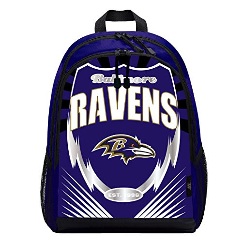 NFL Baltimore Ravens  Lightning  Backpack  6 5  x 5 5  x 1