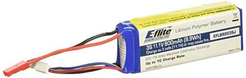 E-flite 800mAh 3S 11.1V 20C LiPo 20AWG JST Battery