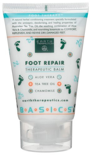 Earth Therapeutics Foot Repair Balm  4 Ounce Tube  Pack of 3