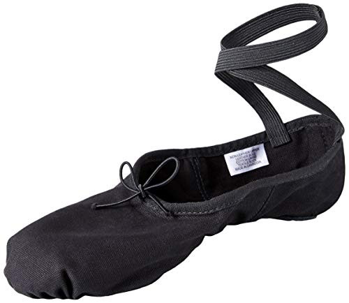 Bloch Men s Dance Pump Split Sole Canvas Ballet Slipper Shoe  Black  10 5 W US