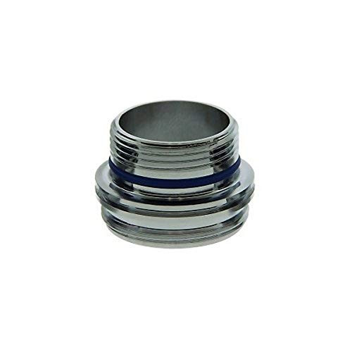 Neoperl 13 0410 2 Cache Adapter  Lead Free Brass Construction for Tom Thumb Size Cache  Male M16 5 x 1 Top Threads  Male 55 64  27 Bottom Threads  Plastic  Pack of 6