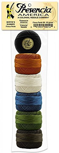 Presencia Finca Perle Cotton Size 8 Thread Sampler Pack for Sashiko  Embroidery  and Quilting  BS Bertie s Summer