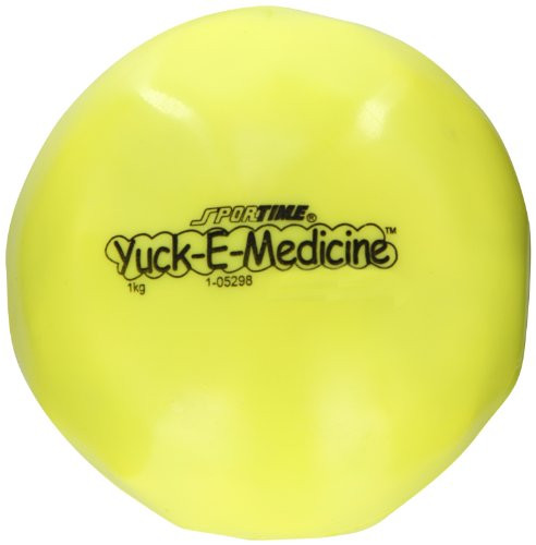 Sportime Yuck E Medicine Ball  5 Inches  2 1 5 Pounds  Yellow   021252