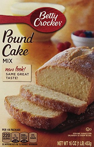 Betty Crocker  Pound Cake Mix  16 Ounce Box  Pack of 4