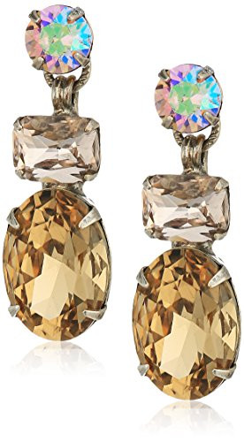 Sorrelli Mirage Oval Crystal Drop Earrings