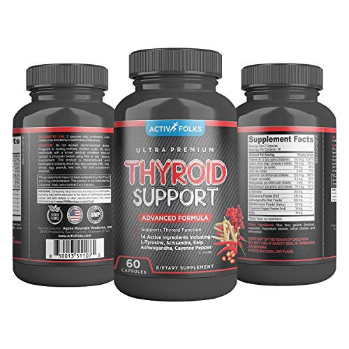 Thyroid Support for Women   Men for Weightloss Energy  Metabolism Focus  Brain Support  Hormone Balance  W  Iodine  Selenium  L Tyrosine  VIT B12  Magnesium  Zinc  Ashwagandha   More