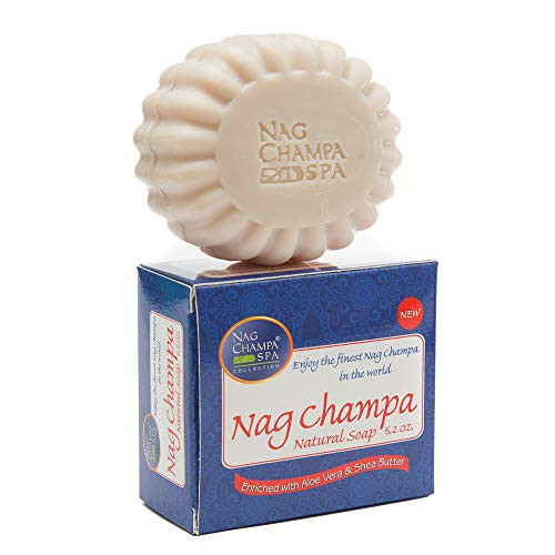 NAG CHAMPA NATURAL SOAP   6 Bars  5 2 Oz  150 gms ea   BY NAG CHAMPA SPA