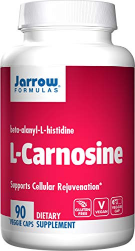 Jarrow Formulas L Carnosine 500mg  Supports Brain  Memory  Cardiovascular Health  90 Caps