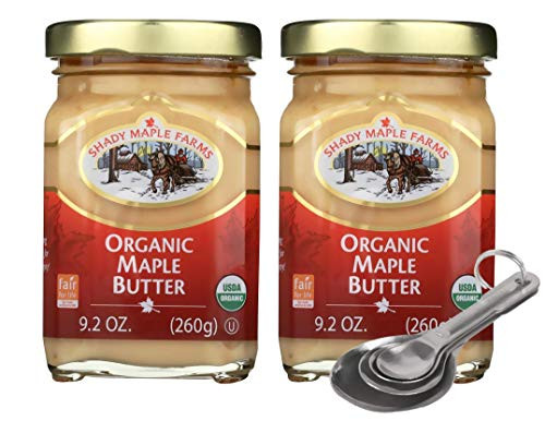 Pack of 2   Free Measuring Spoon  Shady Maple Farms Maple Butter  100 Pure   Organic   9 2 Ounce