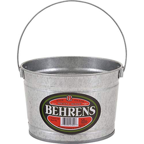 Behrens B35 O6750962 Galvanized Steel Paint Pail  5 Quart  Silver