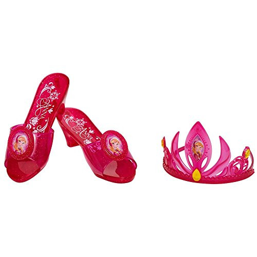 Disney Frozen 84305 Anna Tiara   Shoe Set  One Size  Red  Pack of 2