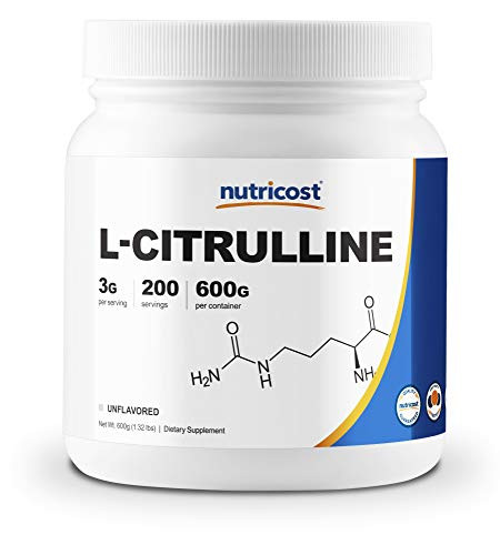 Nutricost Pure L Citrulline  Base  Powder  600 Grams