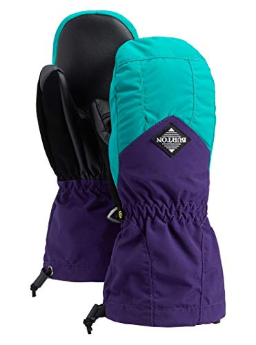 Burton Kids Profile Mitten  Dynasty Green Parachute Purple  Medium