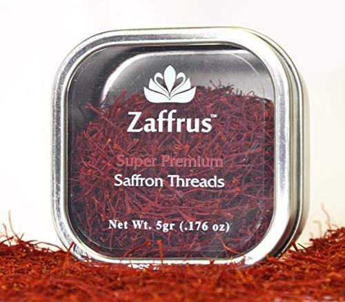 Zaffrus   Super Premium All Red Saffron Threads For Cooking Saffron Rice  Risotto  Paella  Persian Tahdig  Tea  Golden Milk  5 grams    176 oz