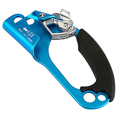 Oumers Mountaineering Climbing Hand Ascender for Arborist Tree Climbing Rigging 8 12MM Rope Clamp Rappelling Gear Equipment  Right Hand