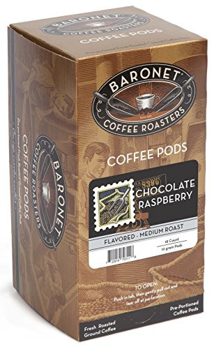 Baronet Coffee Chocolate Raspberry Medium Roast  18 Count Coffee Pods  Pack of 3