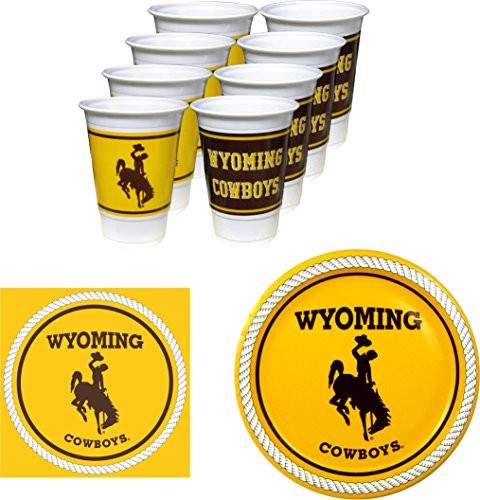 Westrick Wyoming Cowboys Party Supplies   48 Pieces  Serves 16