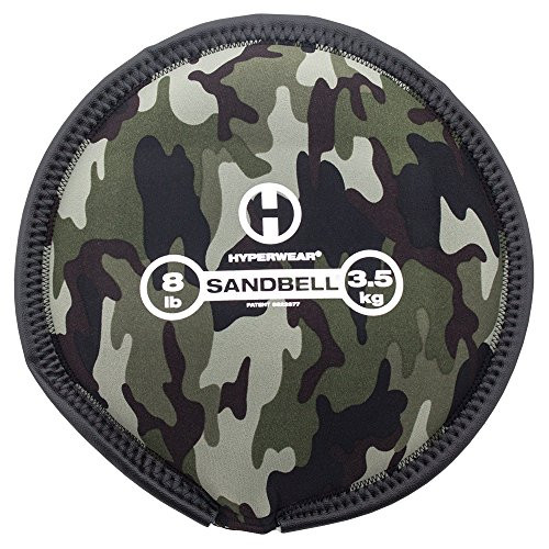 Hyperwear SandBell Sandbag Training Free Weight  Pre Filled   Camo  8 lb