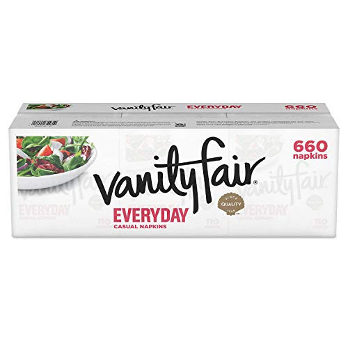 Vanity Fair Everyday Napkins   2 Ply   660 ct  by Vanity Fair