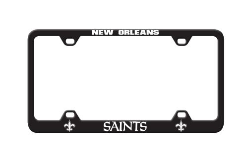 NFL New Orleans Saints Laser License Plate Frame NFL New Orleans Saints Laser License Plate Frame