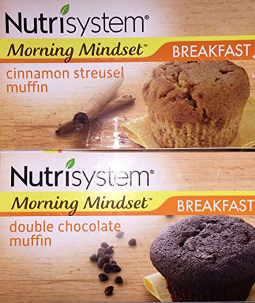 Nutrisystem Muffins  1 Box Double Chocolate   1 Box Cinnamon