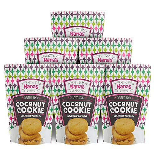 Nana s Gluten Free Coconut Cookies 7 Ounce Pack of 6 Nana s Gluten Free Coconut Cookies 7 Ounce Pack of 6
