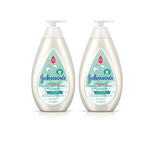 Johnson s CottonTouch Newborn Baby Wash Shampoo with No More Tears Hypoallergenic and Paraben Free Moisturization for Sensitive Skin Made with Real Cotton Twin Pack 2 x 27 1 fl oz Johnson s CottonTouch Newborn Baby Wash Shampoo with No More Tears Hypoallergenic and Paraben Free Moisturization for Sensitive Skin Made with Real Cotton Twin Pack 2 x 27 1 fl oz
