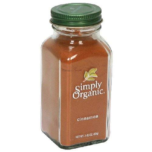 Simply Organic Cinnamon Ground Certified Organic  2 45 Ounce Containers  Pack of 3