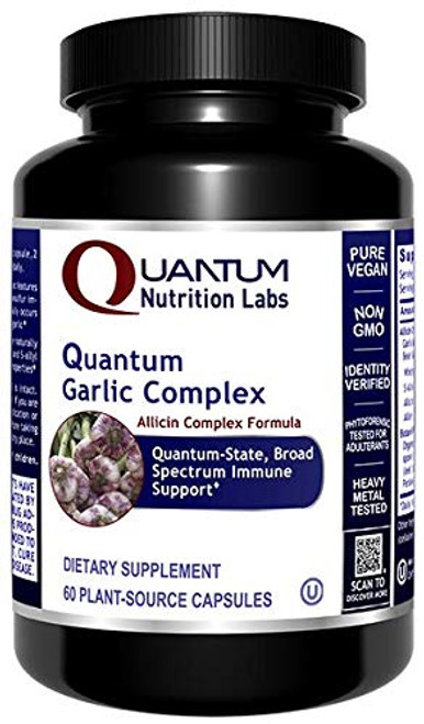 Quantum Garlic Complex 60 Veg caps Allicin Botantical Formula Quantum State Broad Spectrum Immune Support Quantum Garlic Complex 60 Veg caps Allicin Botantical Formula Quantum State Broad Spectrum Immune Support