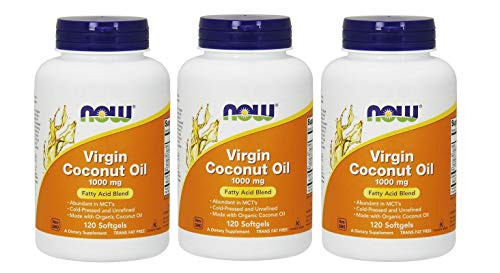 Now Foods  Virgin Coconut Oil  1000 mg  120 Softgels