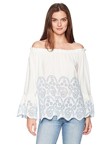 Karen Kane Women s Convertible Off The Shoulder Top  Off White  XL
