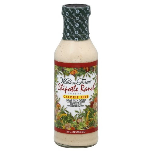 Walden Farms Calorie Free Chipotle Ranch Dressing 12 Fl Oz  Pack of 6