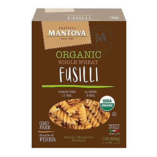 Mantova Italian Organic Whole Wheat Spirali Pasta 100 Durum Semolina Organic Whole Wheat Spirali 16 Oz Product Of Italy 1 Pound Pack of 12 Mantova Italian Organic Whole Wheat Spirali Pasta 100 Durum Semolina Organic Whole Wheat Spirali 16 Oz Product Of Italy 1 Pound Pack of 12