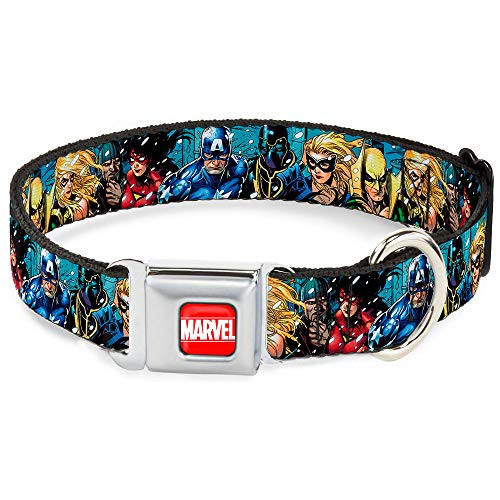 Buckle Down Seatbelt Buckle Dog Collar New Avengers Group Snow Storm Pose 1 Wide Fits 15 26 Neck Large Buckle Down Seatbelt Buckle Dog Collar New Avengers Group Snow Storm Pose 1 Wide Fits 15 26 Neck Large