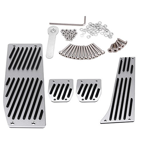 4pcs Car Auto Foot Pedal Set  Manual Transmission Clutch Brake Foot Pedal Pad for BMW E30 E32 E34 E36 E38 E39 E46 E87 E90 E91 E92