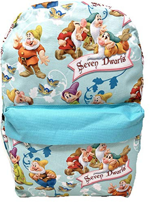 Disney Princess Snow White Seven Dwarfs Allover Print 16" Backpack Disney Princess Snow White Seven Dwarfs Allover Print 16" Backpack