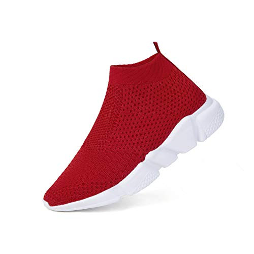 WXQ Women s Running Lightweight Breathable Casual Sports Shoes Fashion Sneakers Walking Shoes Red 39