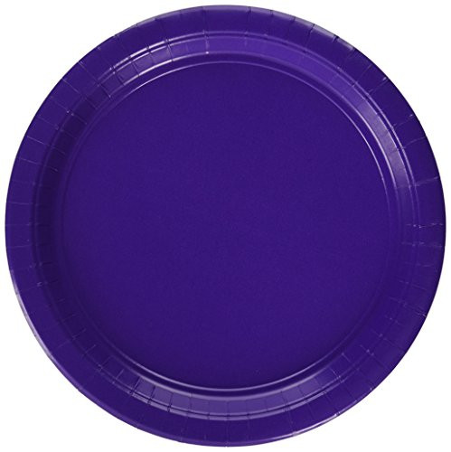 New Purple Round Paper Plates   10 5    Party Supply   120 ct